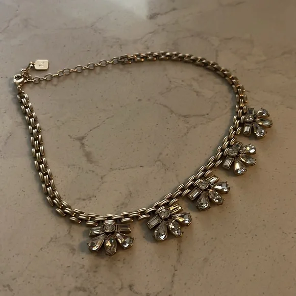 Max & Zoe Gold and Crystal Bib Necklace - Picture 12 of 15